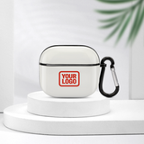 Custom White Orange Red AirPods Case (3rd Generation)