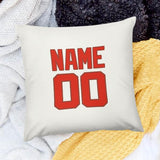 Custom White Orange Red Pillowcase