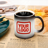 Custom White Orange Red Magic Mug