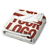 Custom White Coral Red Blanket