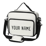 Custom White Black Lunch Bag