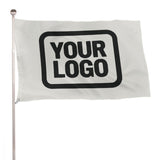 Custom White Black Flag
