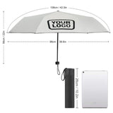 Custom White Black Automatic Umbrella