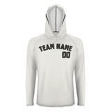 Custom White Olive UV-Hoodie