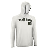 Custom White Olive UV-Hoodie