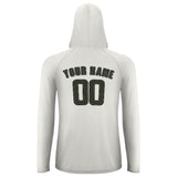 Custom White Olive UV-Hoodie