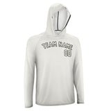 Custom White Cream UV-Hoodie