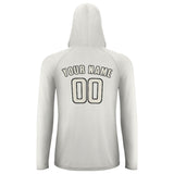 Custom White Cream UV-Hoodie