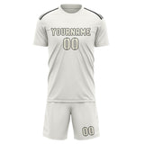 Custom White Cream Soccer Jersey