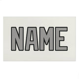 Custom White Gray Beach Towel