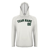 Custom White Green UV-Hoodie