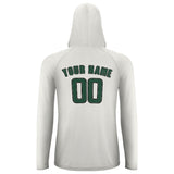 Custom White Green UV-Hoodie