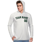 Custom White Green UV-Hoodie