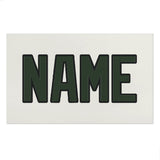 Custom White Dark Green Beach Towel