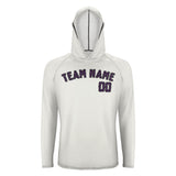 Custom White Purple UV-Hoodie