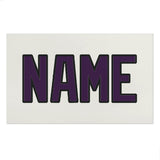 Custom White Purple Beach Towel