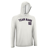 Custom White Purple UV-Hoodie