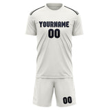 Custom White Navy Soccer Jersey