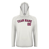 Custom White Pink UV-Hoodie