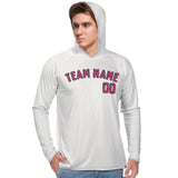 Custom White Pink UV-Hoodie