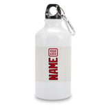 Custom White Red Sports Bottle