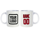 Custom White Red Mug