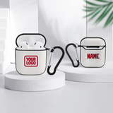 Custom White Red AirPods Case