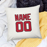 Custom White Red Pillowcase