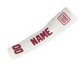 Custom White Red Arm Sleeve