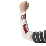 Custom White Red Arm Sleeve