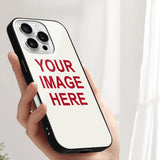 Custom White Red Phone Case