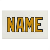 Custom White Yellow Beach Towel