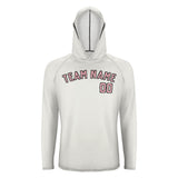 Custom White Light Pink UV-Hoodie