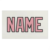 Custom White Light Pink Beach Towel