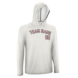 Custom White Light Pink UV-Hoodie