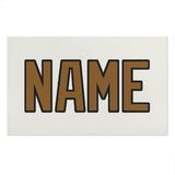 Custom White Khaki Beach Towel