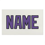 Custom White Light Purple Beach Towel