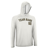 Custom White Light Khaki UV-Hoodie