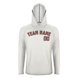 Custom White Copper Rose UV-Hoodie