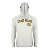 Custom White Gold UV-Hoodie