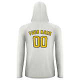 Custom White Gold UV-Hoodie