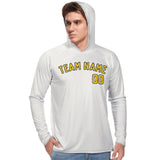 Custom White Gold UV-Hoodie