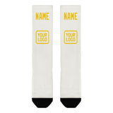 Custom White Gold Knee-High Sock