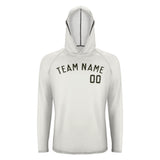 Custom White Olive UV-Hoodie