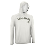 Custom White Olive UV-Hoodie