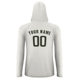 Custom White Olive UV-Hoodie