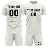 Custom White Olive Soccer Jersey