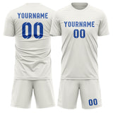 Custom White Sky Blue Soccer Jersey