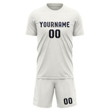 Custom White Navy Soccer Jersey