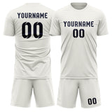 Custom White Navy Soccer Jersey
